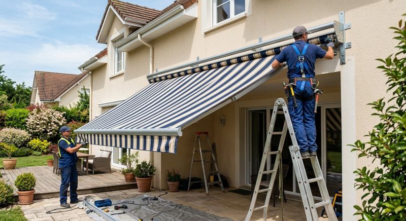 Canvas Awning Installation in Sonoma County, CA