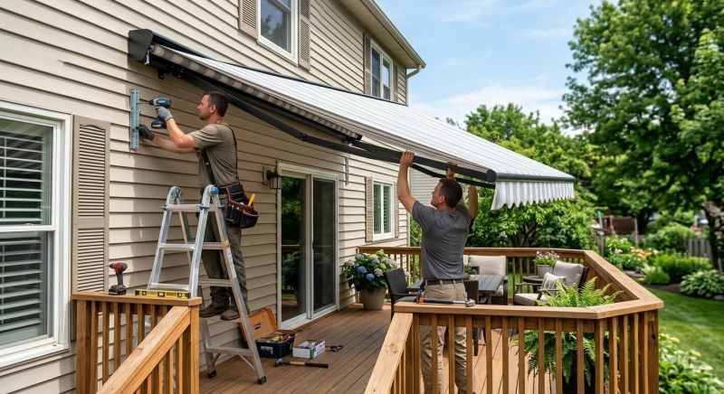 House Awning Installation in Marin County, CA