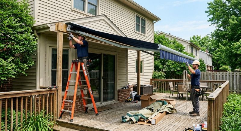 Canvas Awning Installation in Sonoma County, CA