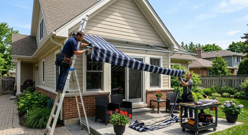 Cloth Awning Replacement in Sonoma County, CA