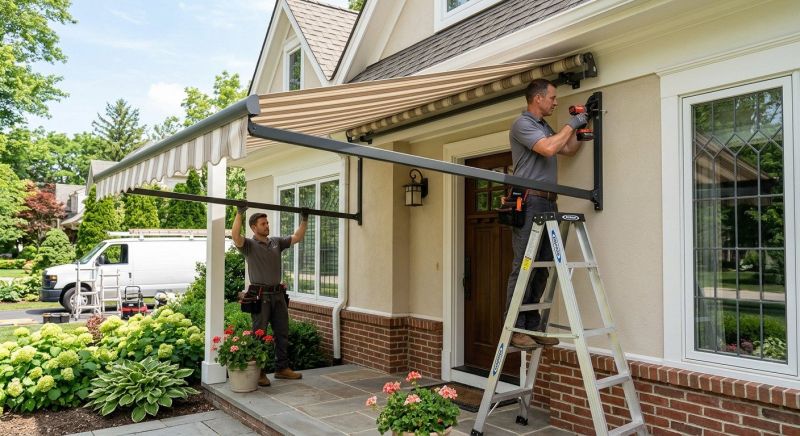 Entrance Awning Installation in Santa Rosa, CA