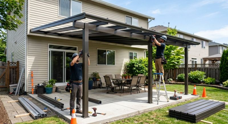 Metal Patio Cover Installation in Santa Rosa, CA