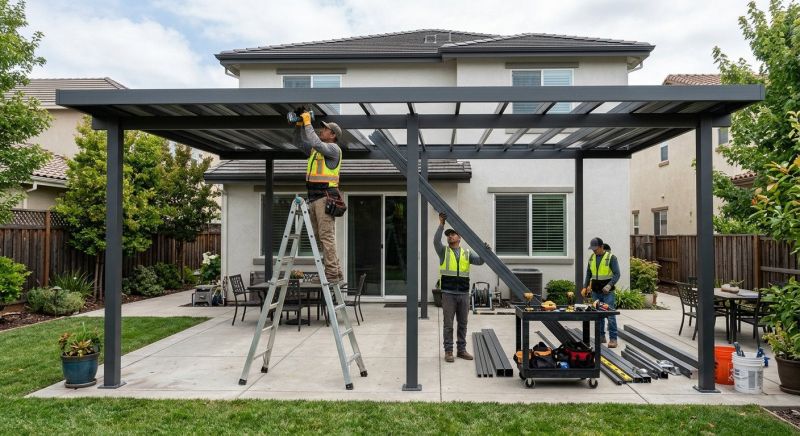 Metal Patio Cover Installation in Napa, CA