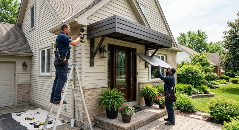 Metal Shade Installation in Santa Rosa, CA