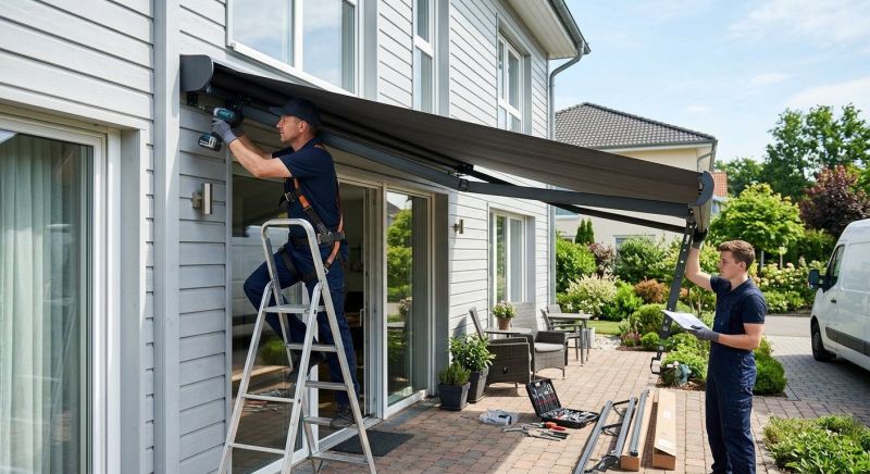 Motorized Awning Installation in Sonoma County, CA